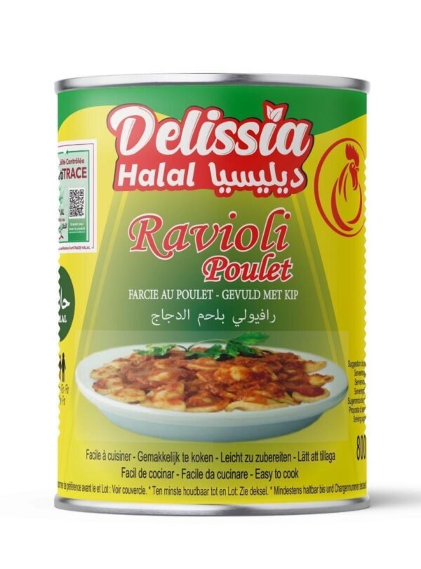 RAVIOLIS delissia de Poulet halal 786 certitrace